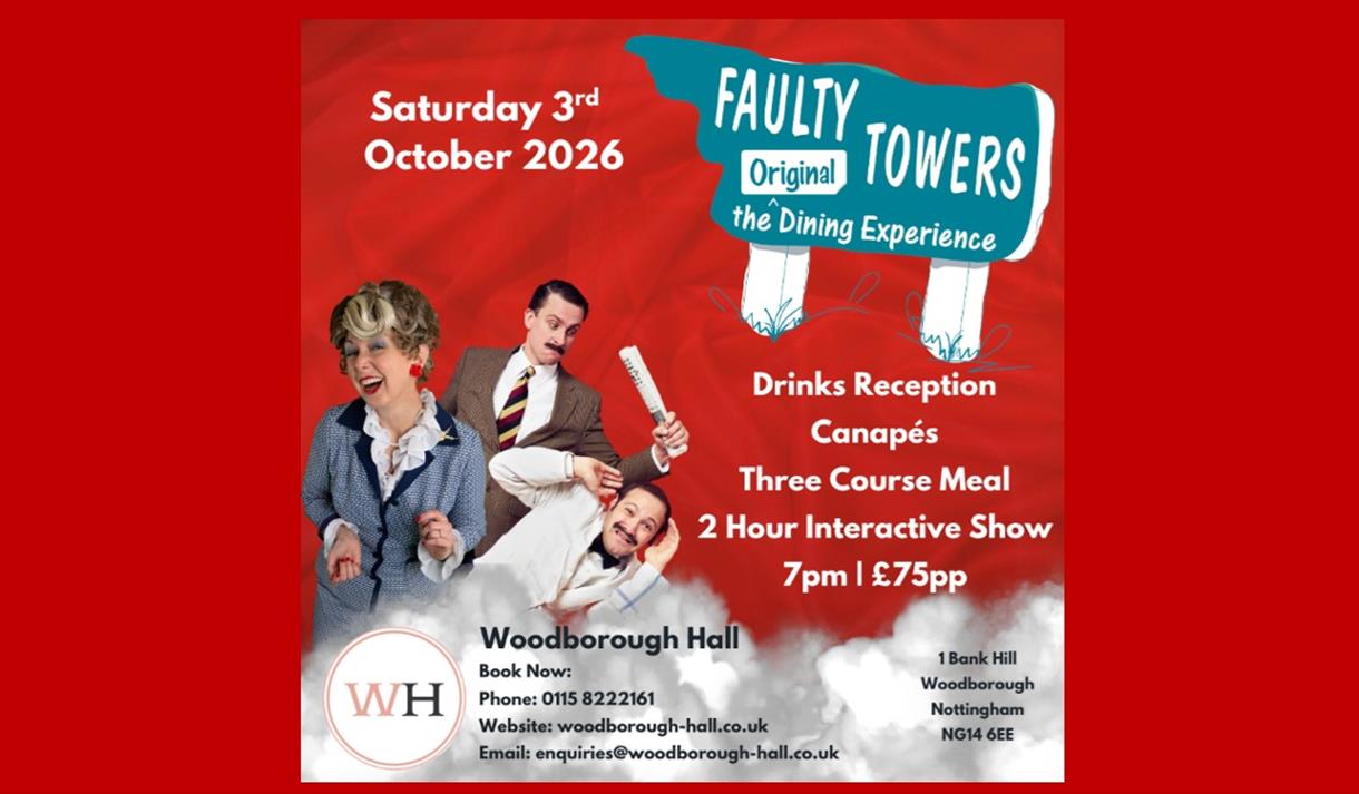 Faulty Towers Dining Experience at Woodborough Hall