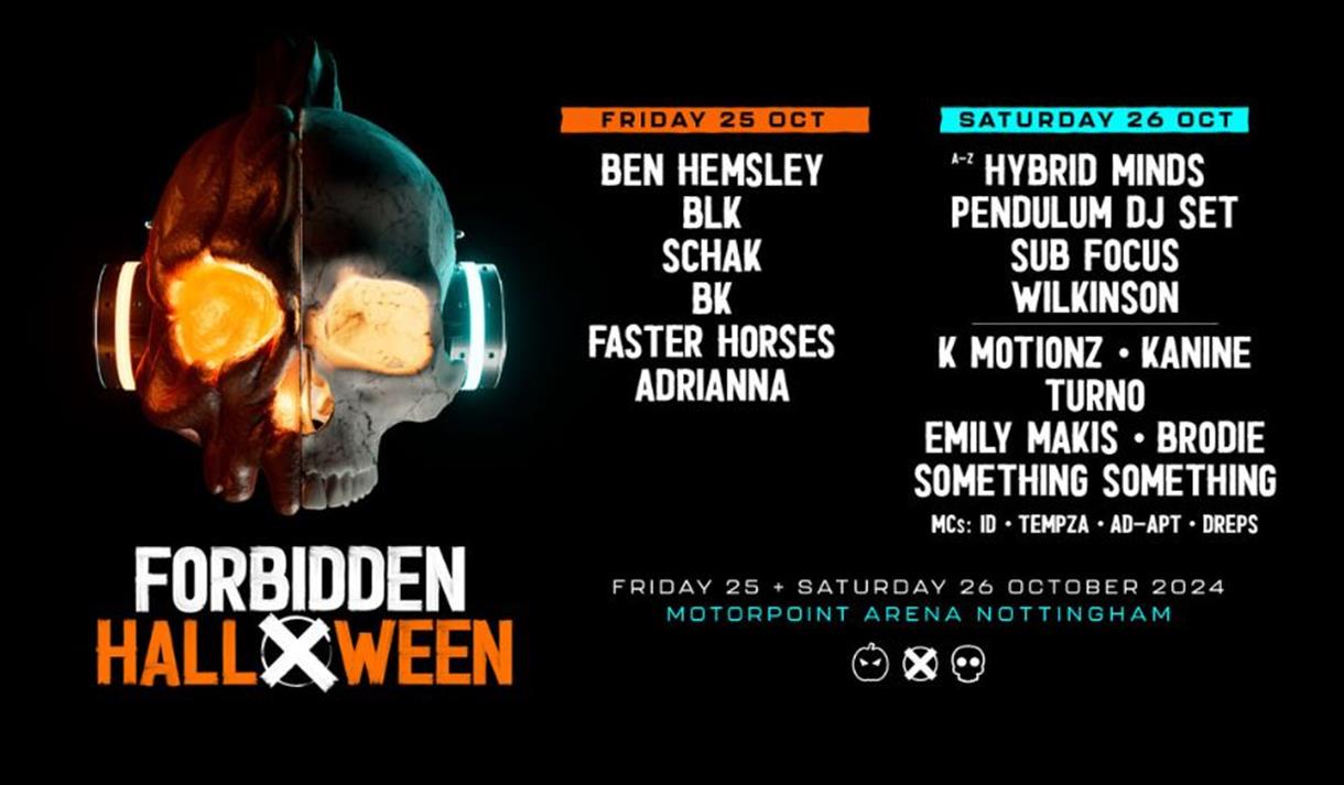 Graphic for the event shwoing a skull wearing headphones
