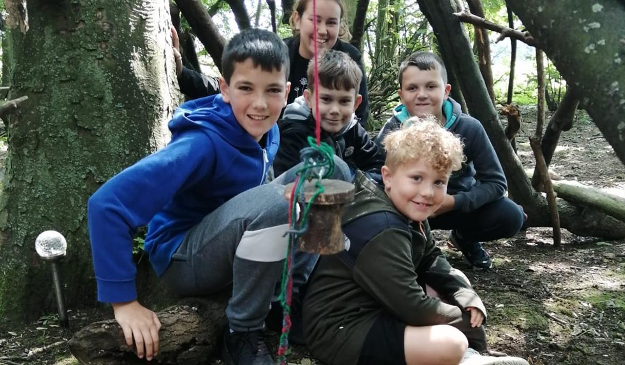 Kids at Forestry School