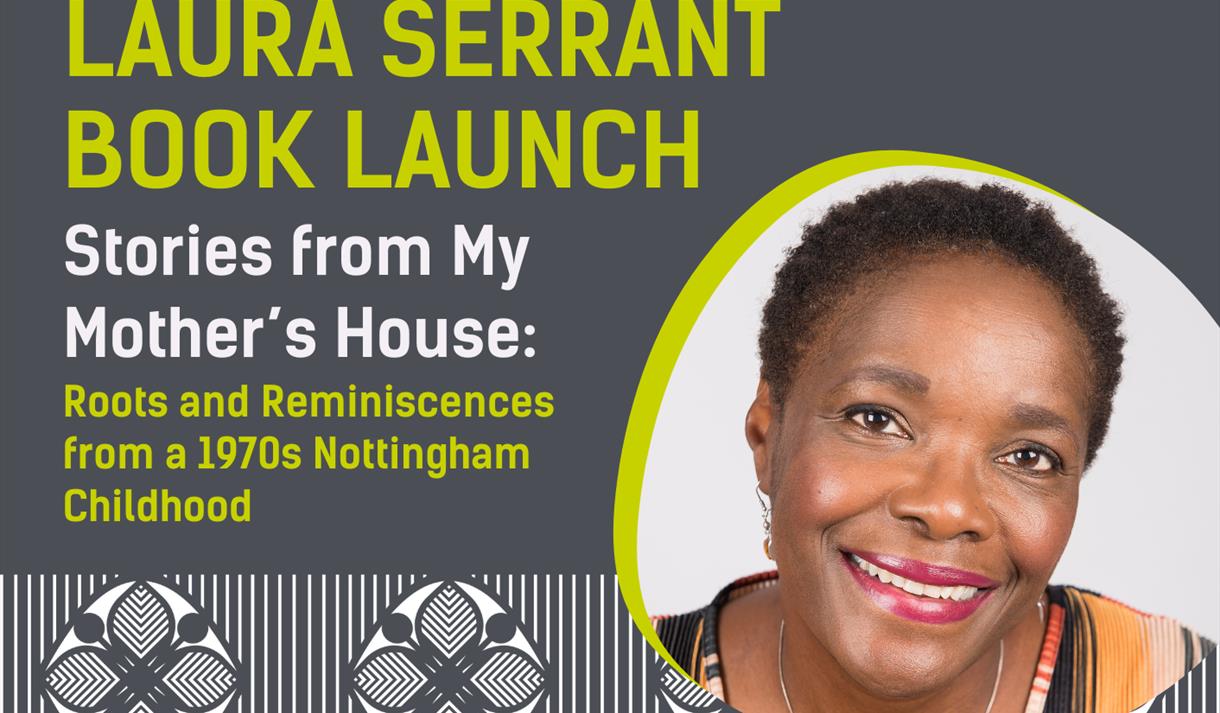 Graphic including photo of Laura Serrant