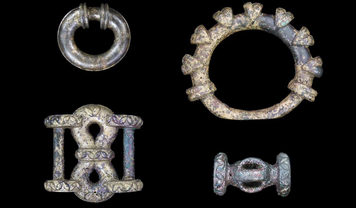 Photo of artefacts from excavation
