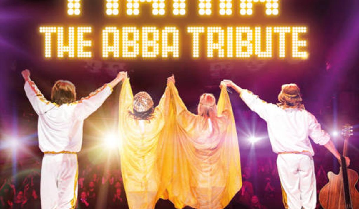 Abba Mania on stage enjoying the applause from that evening's audience