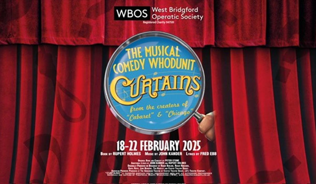 Poster for the musical comedy whodunnit 'Curtains'