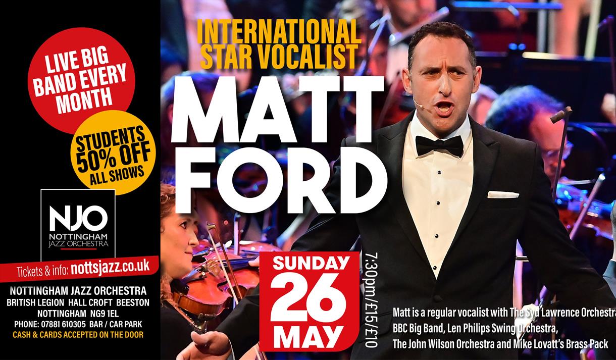 Matt Ford with Nottingham Jazz Orchestra - Visit Nottinghamshire