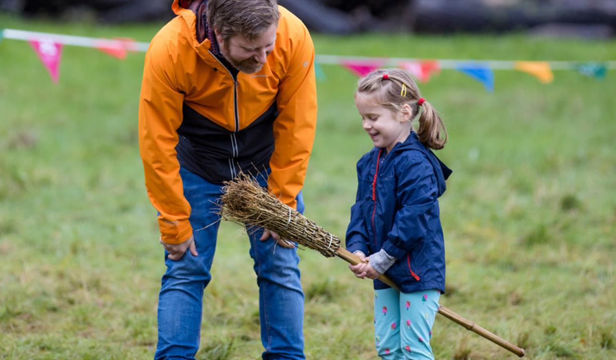 Photo of a father and a daughter