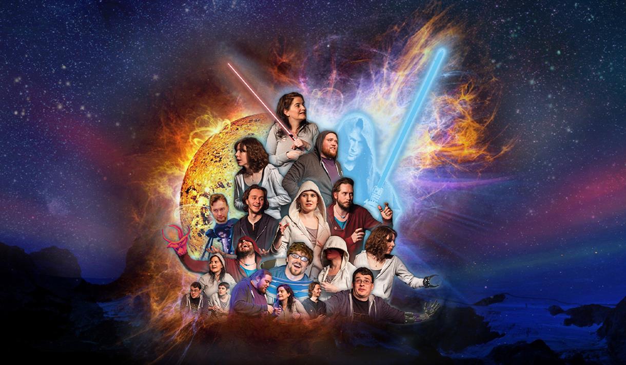 Photo of It's a Trap! The Improvised Star Wars Show mocked up like a movie poster