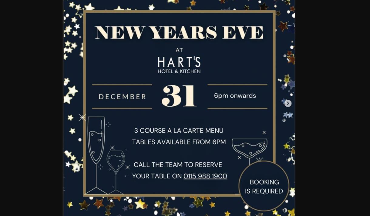 New Years Eve at Harts Hotel