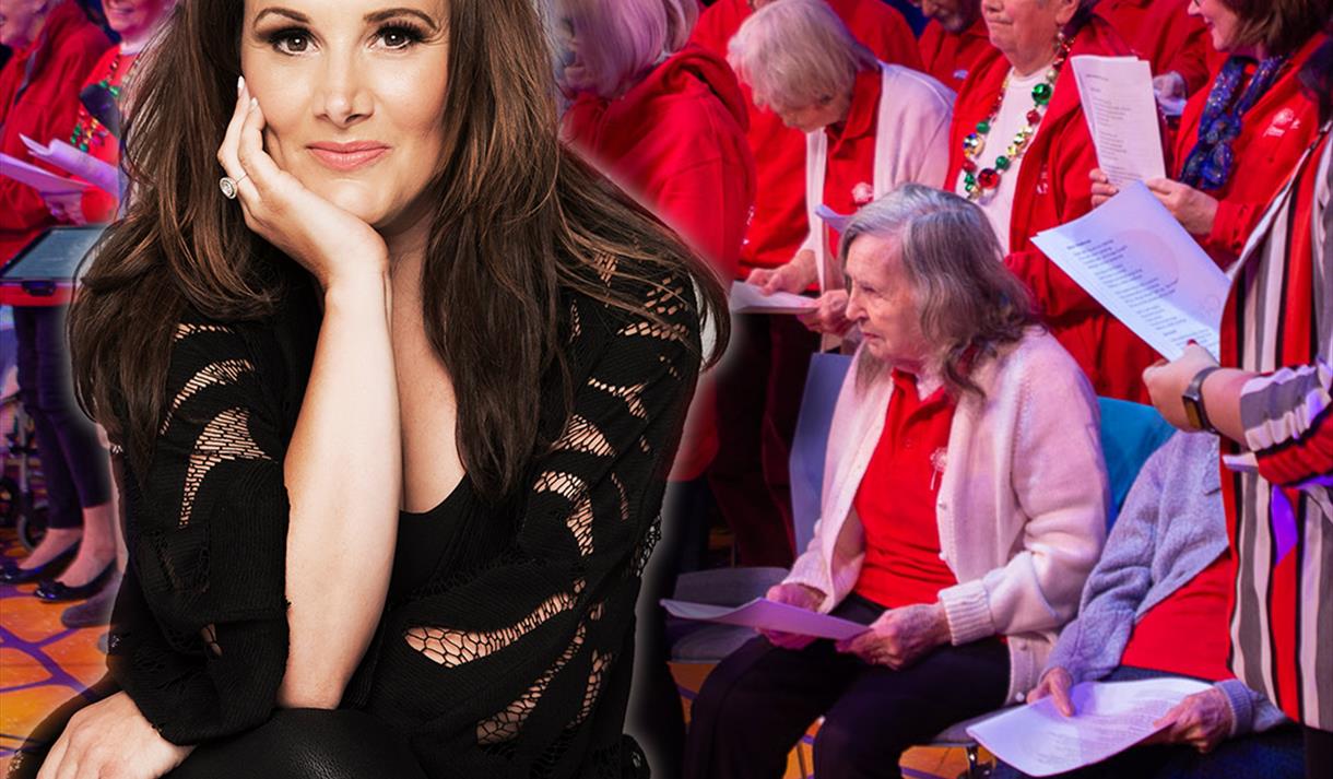 Sam Bailey performing with Vicky McClure's 'Our Dementia Choir'