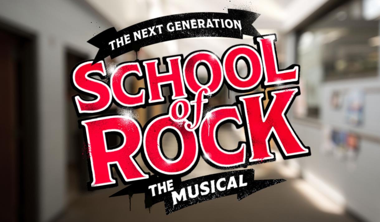 Graphic for the event including the 'School of Rock' logo