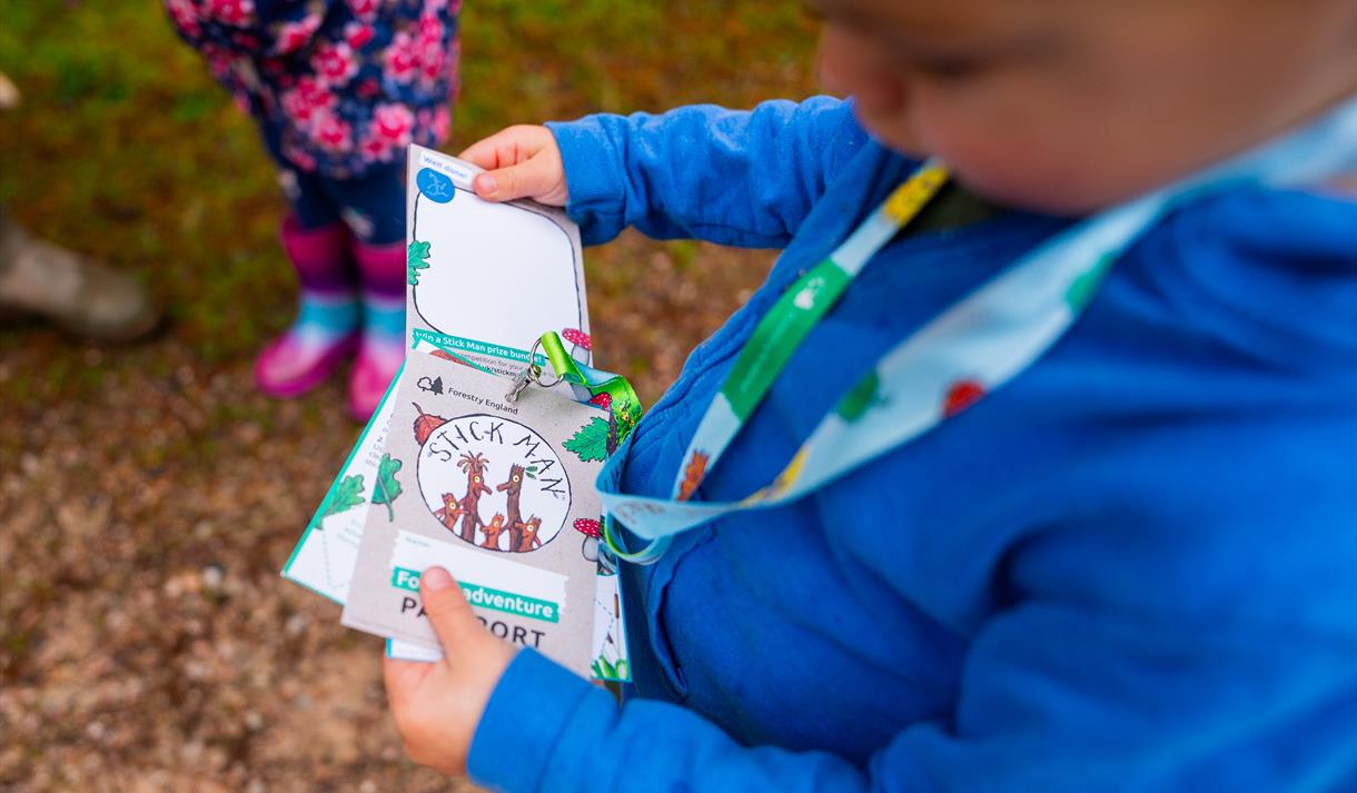 The Stick Man trail at Sherwood Pines
