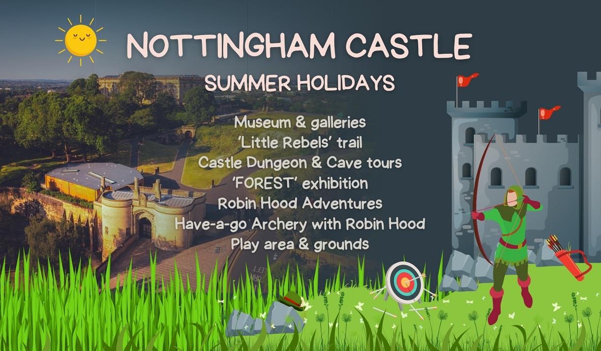 Nottingham Castle summer events poster