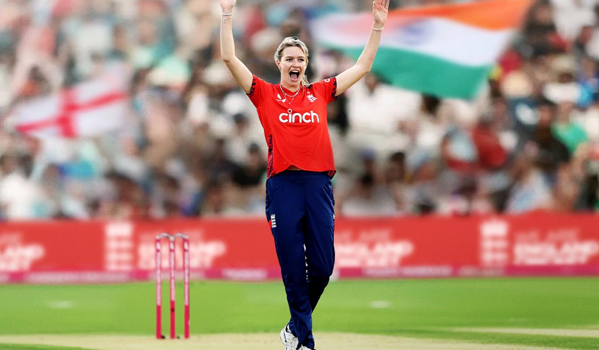 Photo of a cricket player on the pitch