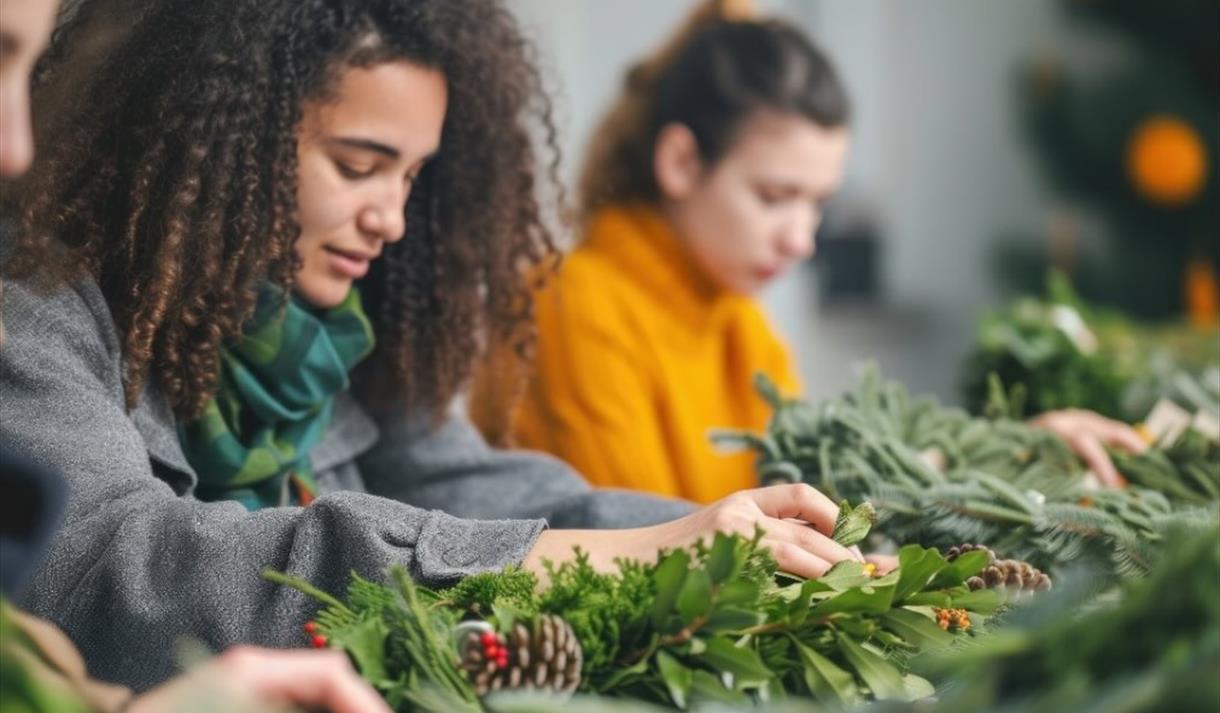 Wreath making Belvoir Castle