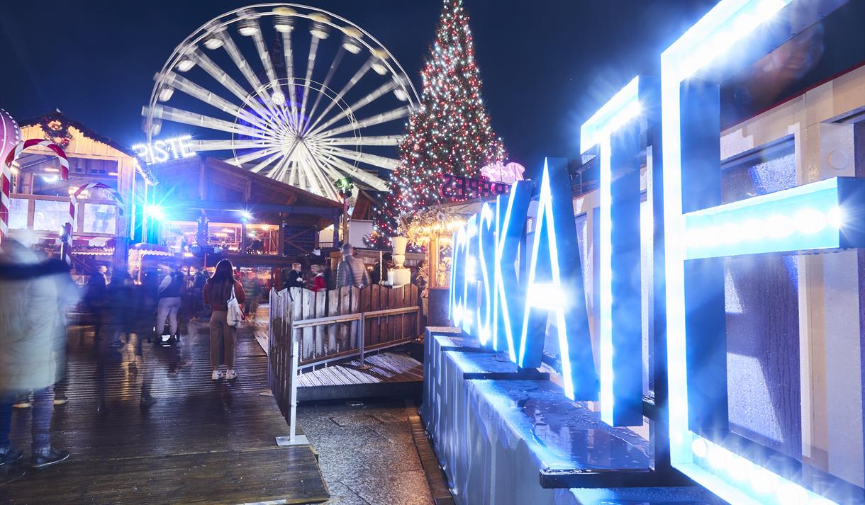 Ice Skating at Winter Wonderland Visit Nottinghamshire