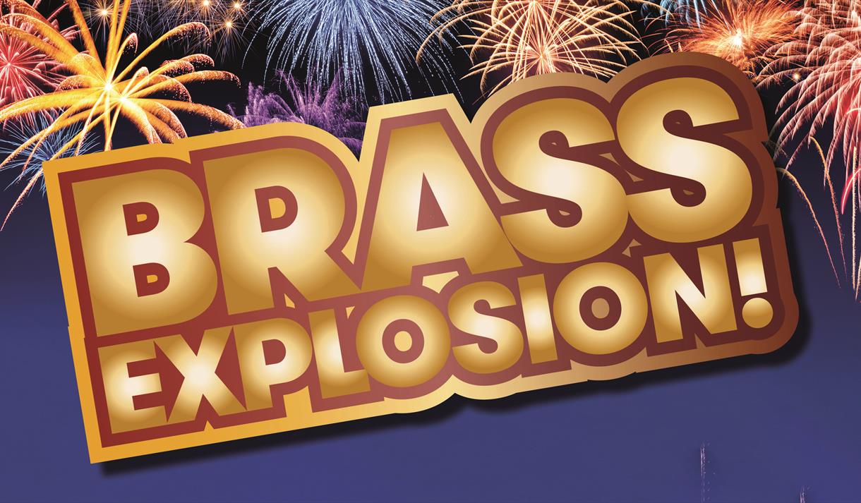 Image of cartoon fireworks with 'Brass Explosion' written in the forefront