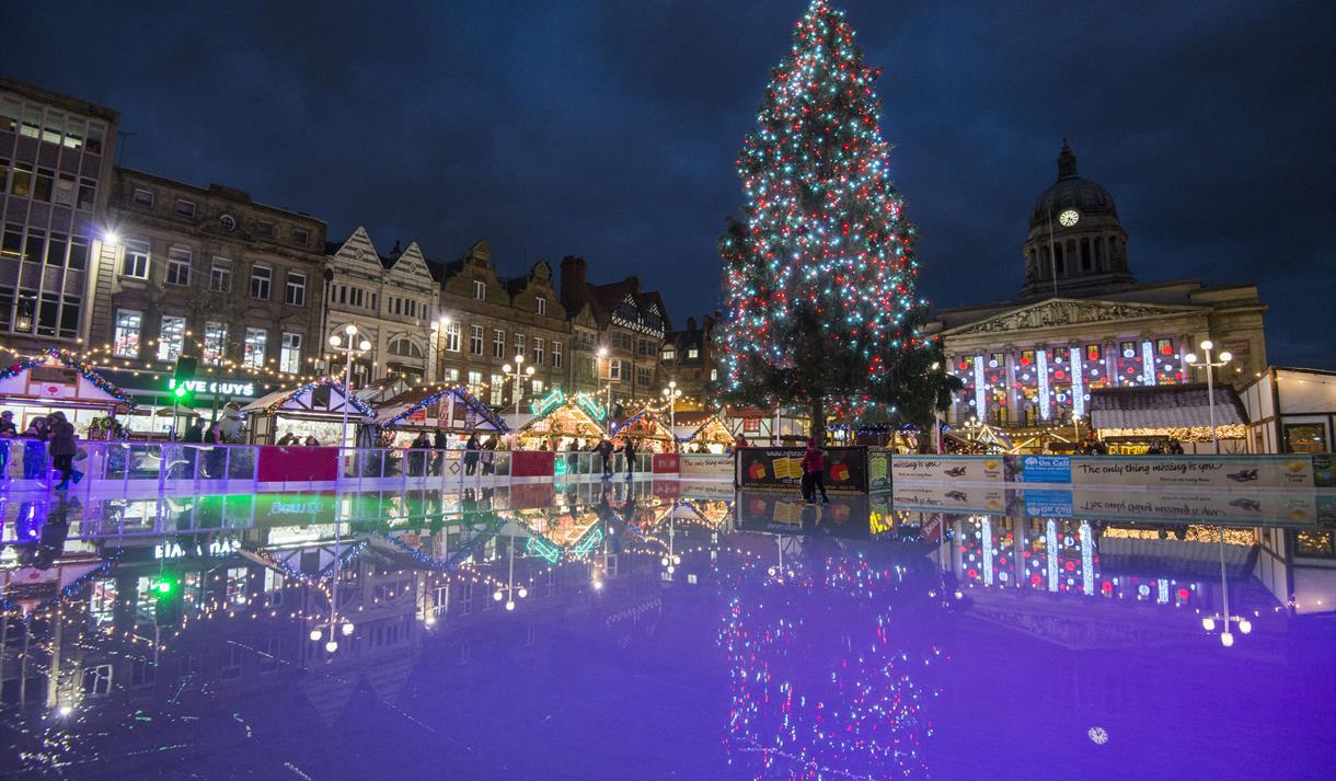Ice Skating at Winter Wonderland Visit Nottinghamshire