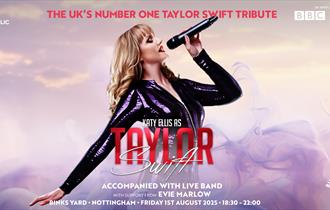 Katy Ellis as Taylor Swift Event Poster