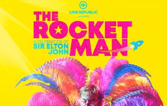 Graphic of the event including a mock-up of an Elton John tribute act