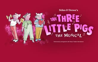 poster for the three little pigs the musical
