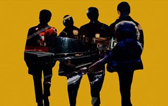 image of the silhouette of 4 people