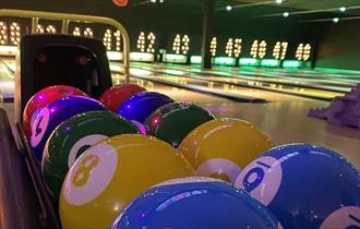 Photo of bowling balls