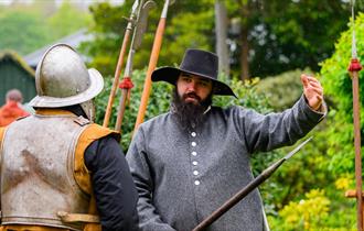 men recreating the civil war