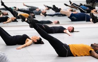 people doing pilates