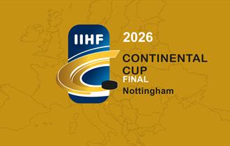 Event poster with tournament graphic