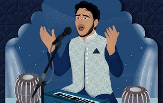 cartoon image of Qawwali