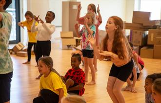 Kids in a dance session