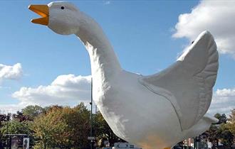 Goosey, the Goose Fair goose | Visit Nottinghamshire | Image by Alan Lodge