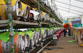 Photo of beer kegs