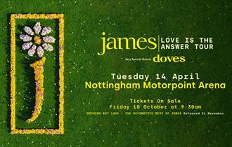 Event poster with event details and supporting act