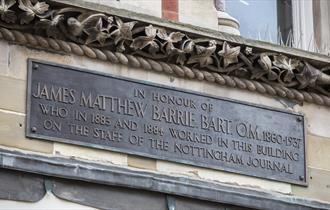 JM Barrie Plaque Nottingham