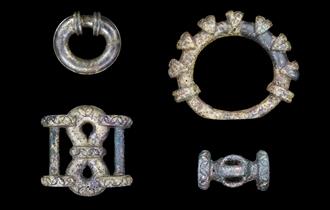 Photo of artefacts from excavation