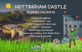 Nottingham Castle summer events poster