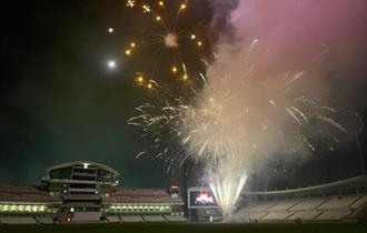 Photo of fireworks at Trent Bridge