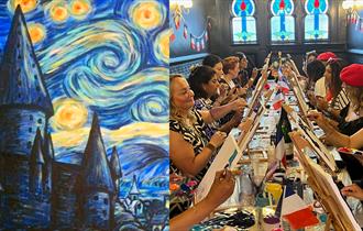 "Hogwarts Under Starry Skies" Sip & Paint at Splash Art Republic
