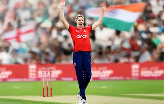 Photo of a cricket player on the pitch