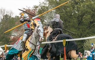 Photo of jousting on horseback