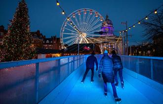 Ice skating