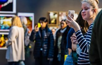 Photo of an exhibition launch