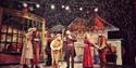Depiction of a scene from Charles Dickens' A Christmas Carol