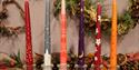 Christmas Candle Painting - Craft of the month December 2024 at Debbie Bryan

