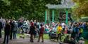 Nottingham Green Festival Bandstand among the trees