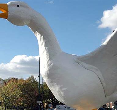 Goosey, the Goose Fair goose | Visit Nottinghamshire | Image by Alan Lodge