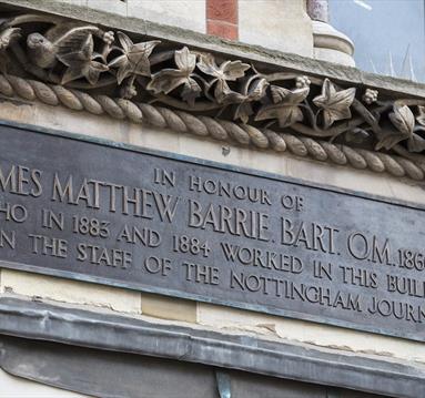 JM Barrie Plaque Nottingham