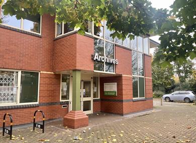 External of Nottinghamshire Archives building