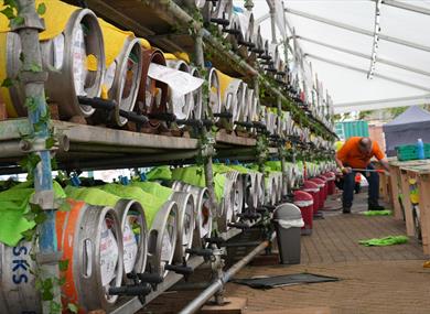 Photo of beer kegs