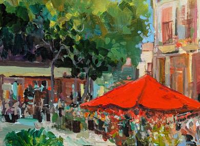 Impressionistic Painting in Acrylics